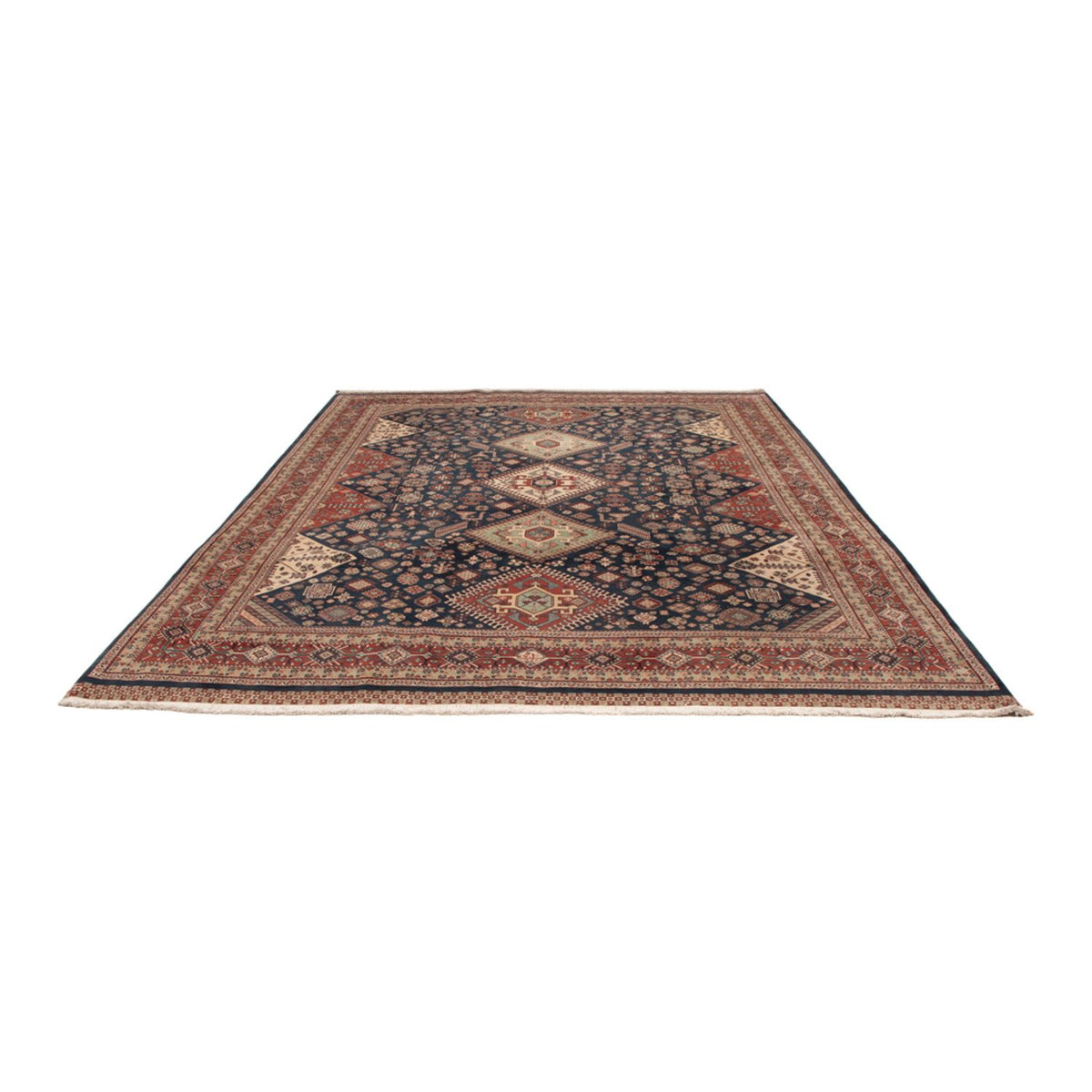 Perski dywan - Nomadyczny - 318 x 238 cm - ciemnoniebieski