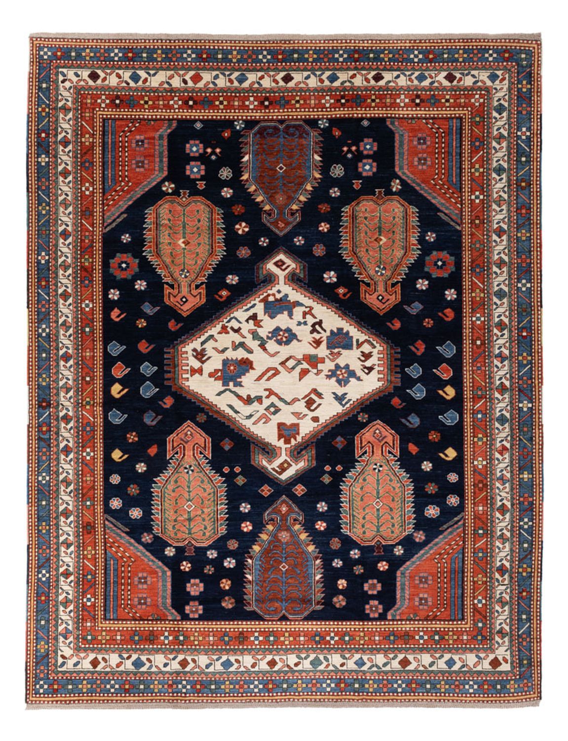 Dywan Ziegler - Kazak - 328 x 247 cm - ciemnoniebieski