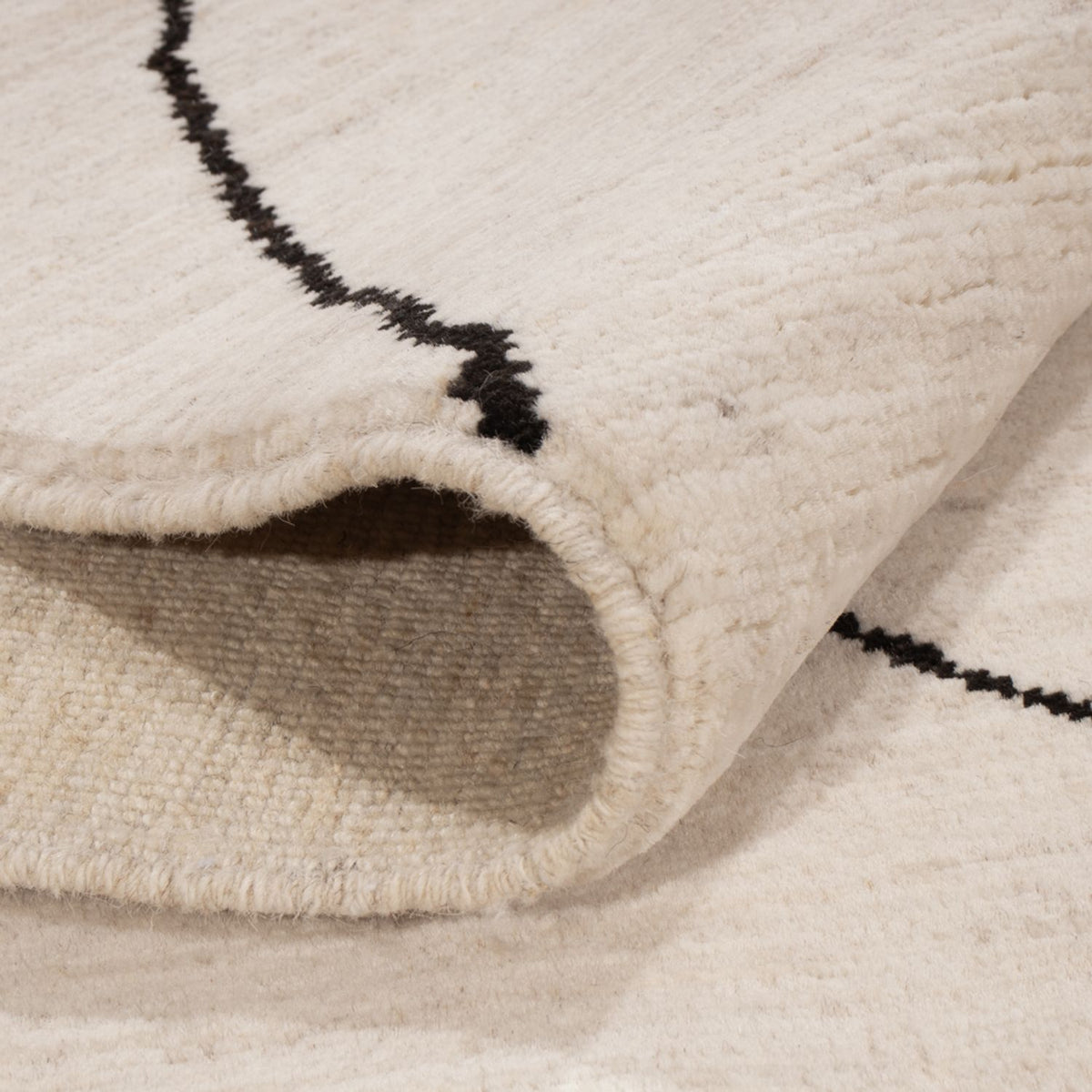 Dywan berberyjski - 206 x 155 cm - beżowy