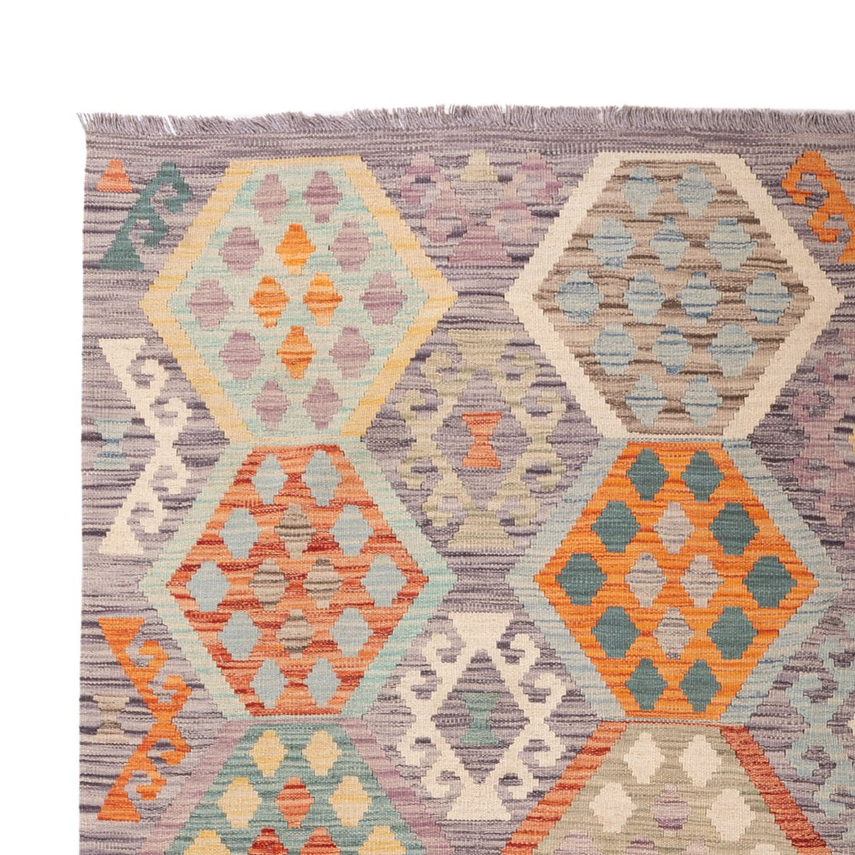 Dywan Kelim - Splash - 292 x 197 cm - wielokolorowy