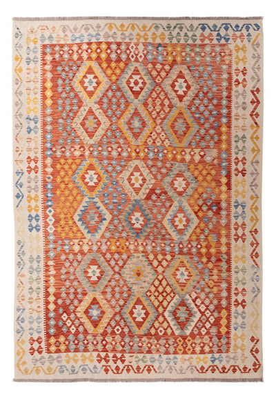 Kilim Maimana 207x292cm - Dywan wełniany - wielokolorowy