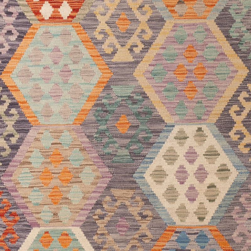 Dywan Kelim - Splash - 297 x 204 cm - wielokolorowy