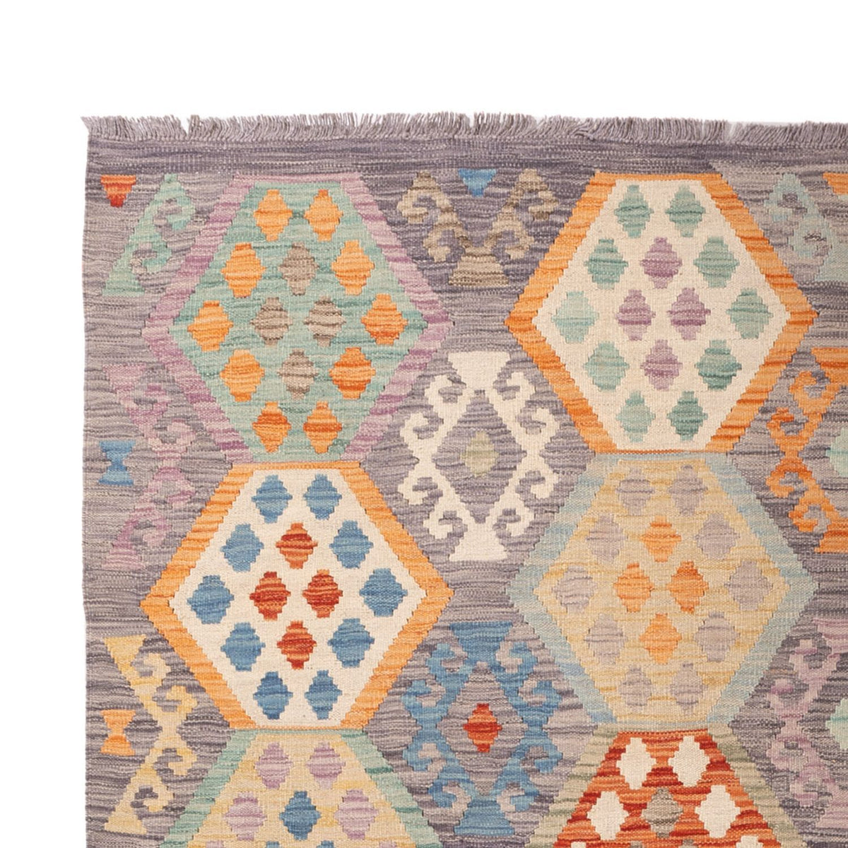 Dywan Kelim - Splash - 297 x 204 cm - wielokolorowy