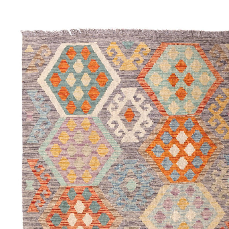 Dywan Kelim - Splash - 298 x 199 cm - wielokolorowy