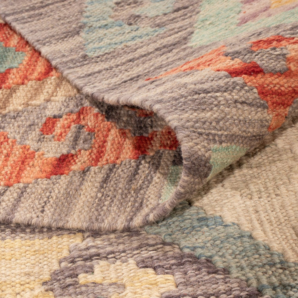 Dywan Kelim - Splash - 298 x 199 cm - wielokolorowy