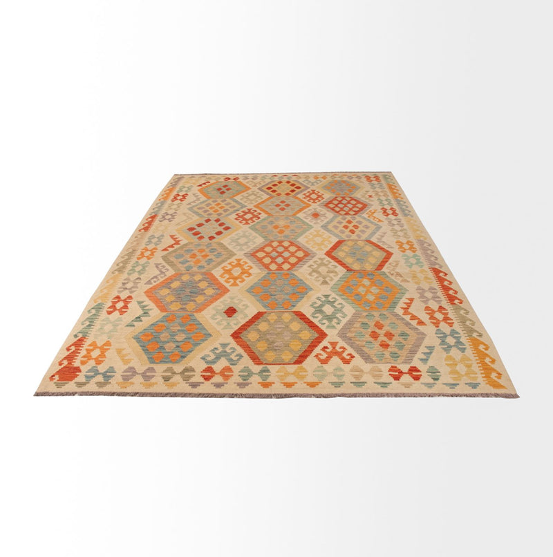 Dywan Kelim - Splash - 310 x 193 cm - wielokolorowy