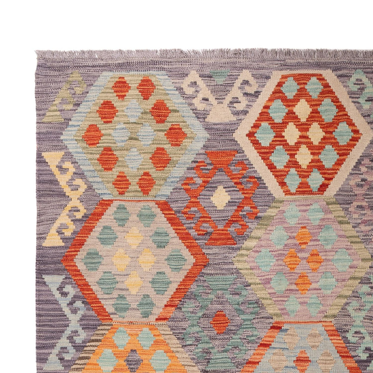 Dywan Kelim - Splash - 300 x 202 cm - wielokolorowy