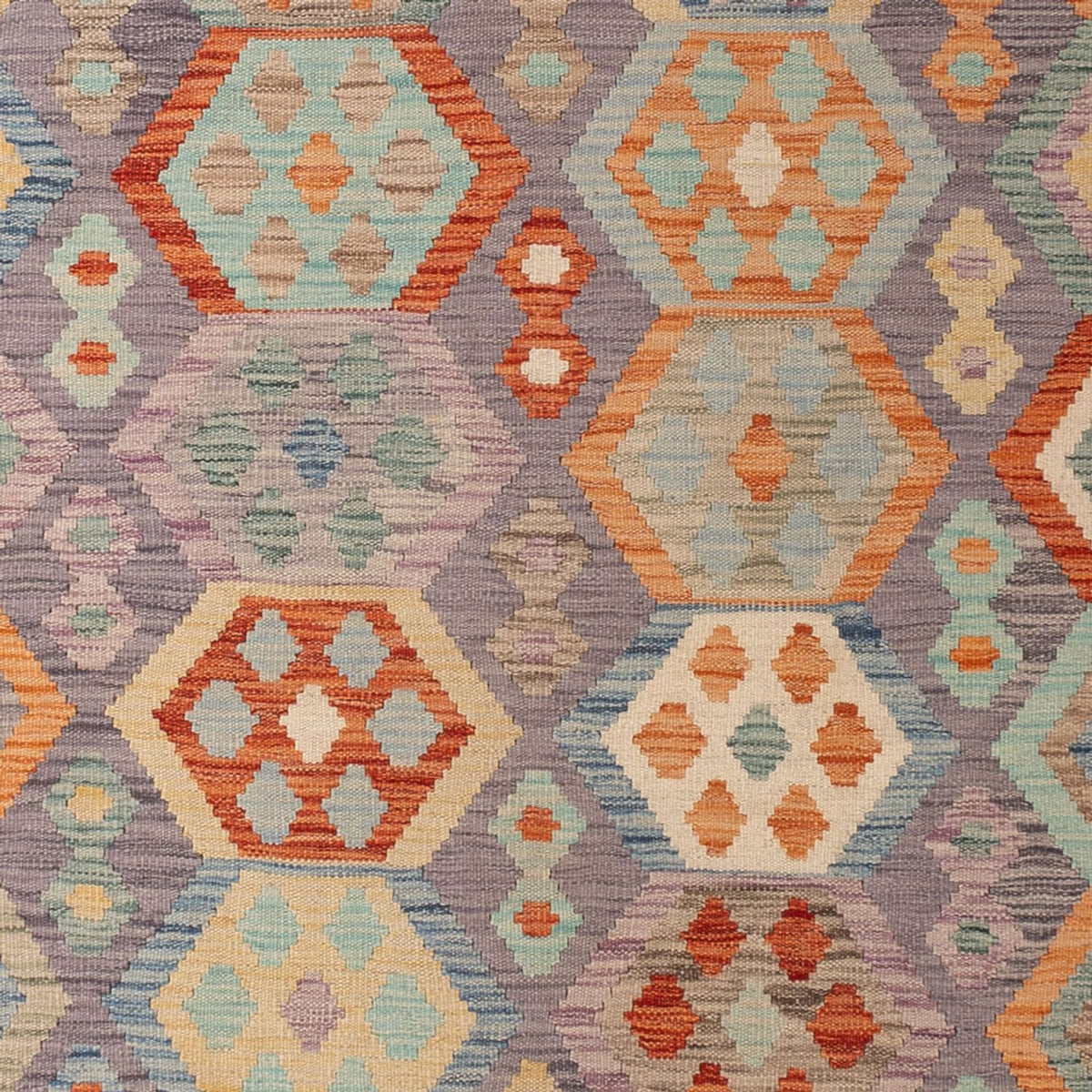 Dywan Kelim - Splash - 296 x 205 cm - wielokolorowy