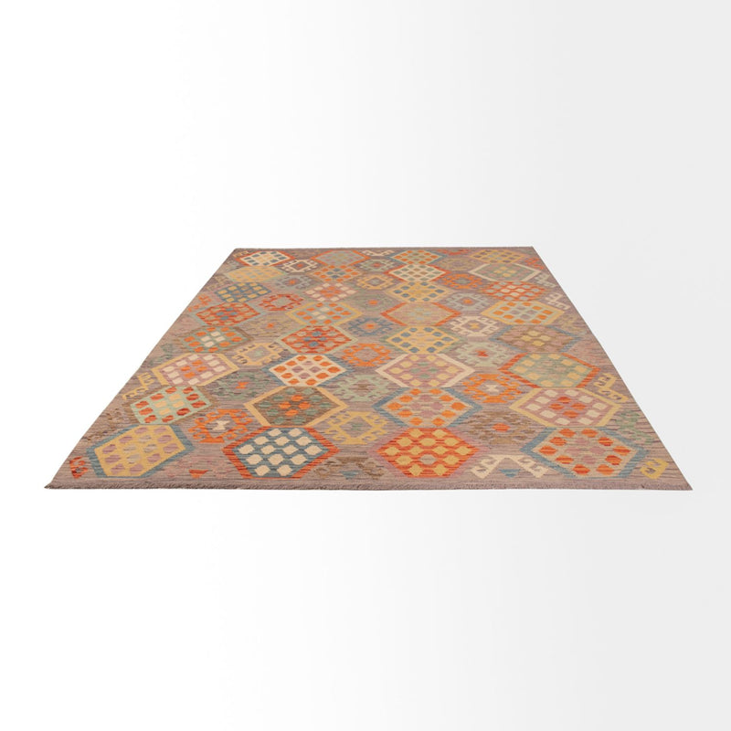 Dywan Kelim - Splash - 296 x 205 cm - wielokolorowy