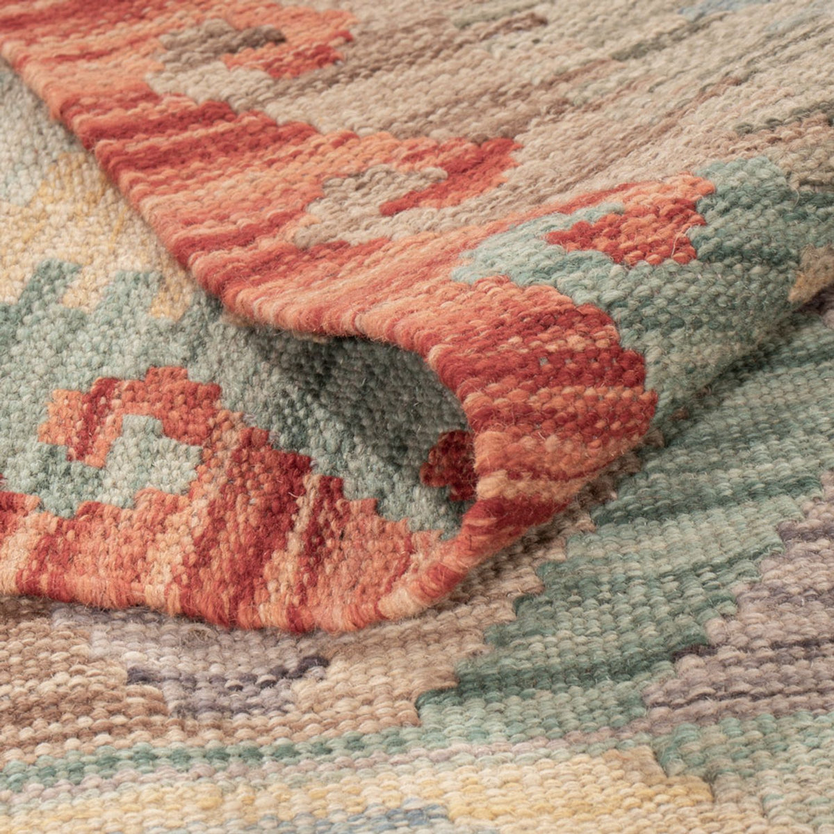 Dywan Kelim - Splash - 179 x 126 cm - wielokolorowy