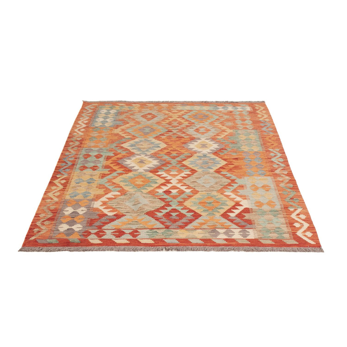 Dywan Kelim - Splash - 171 x 129 cm - wielokolorowy