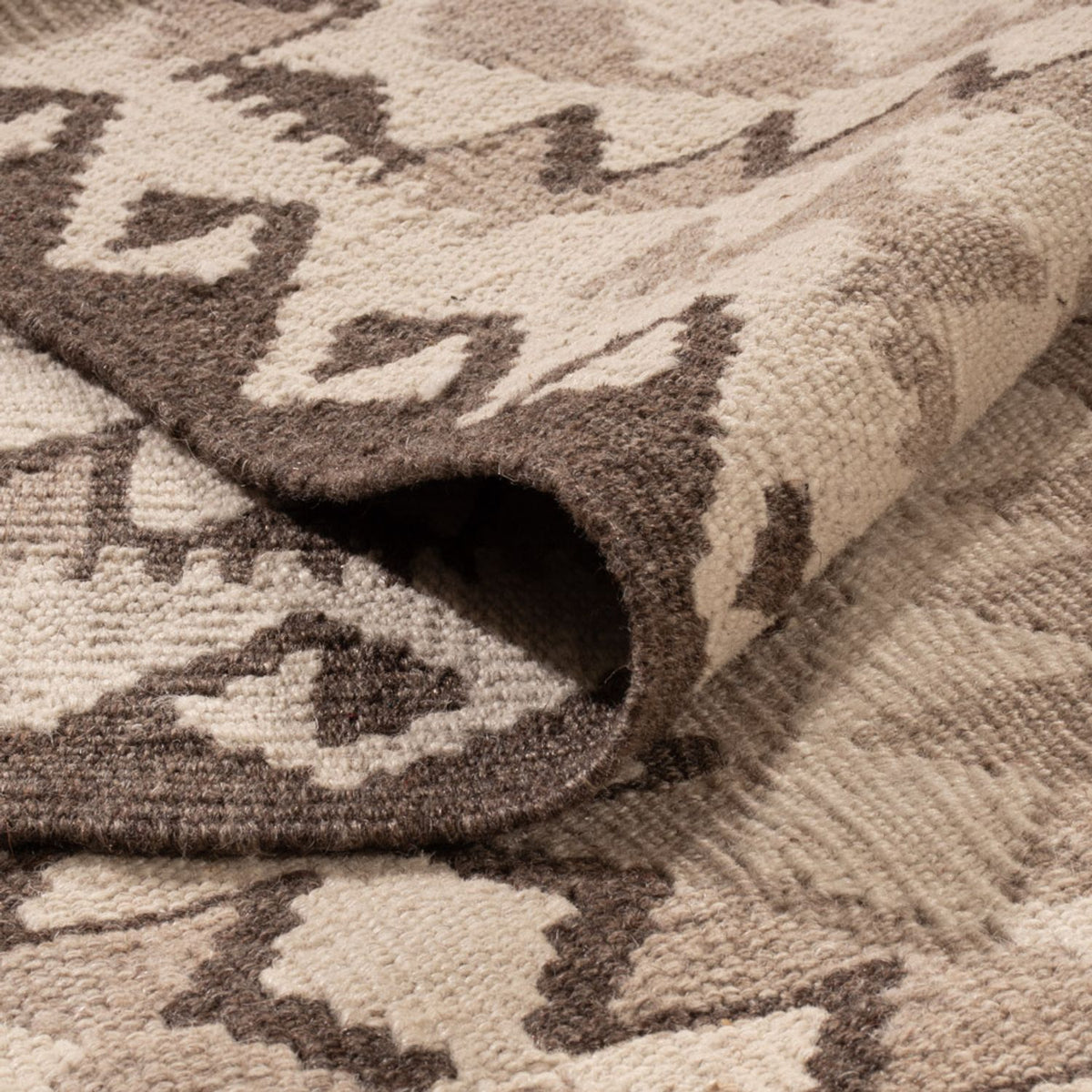 Dywan Kelim - Splash - 291 x 208 cm - jasnoszary