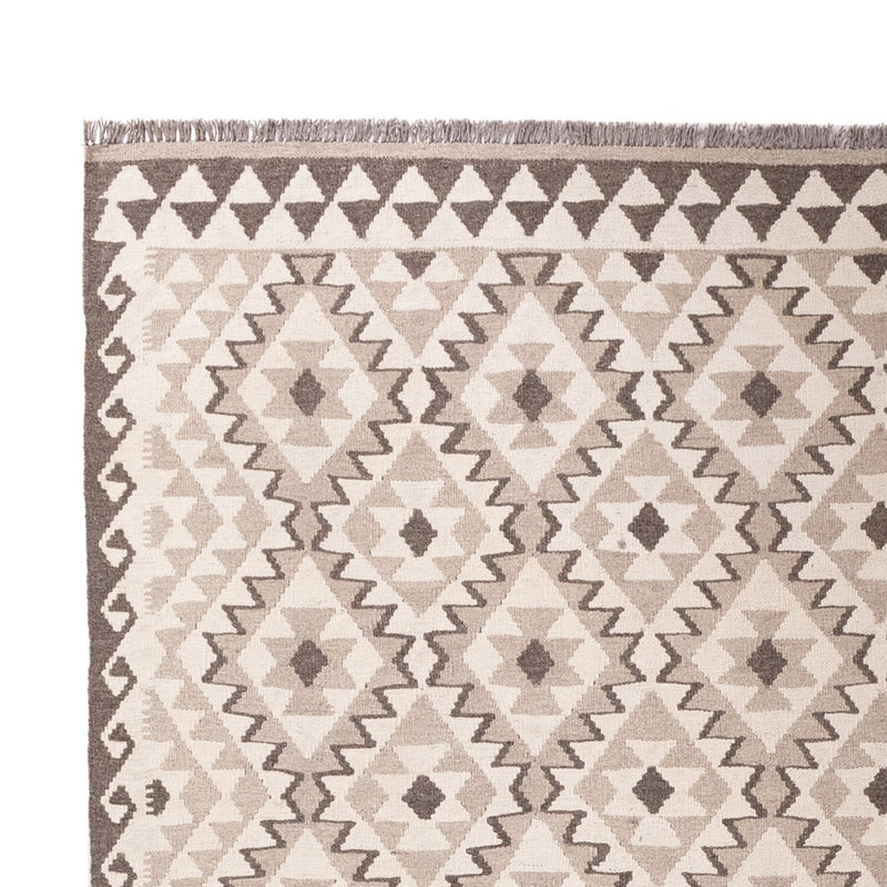 Dywan Kelim - Splash - 290 x 202 cm - jasnoszary