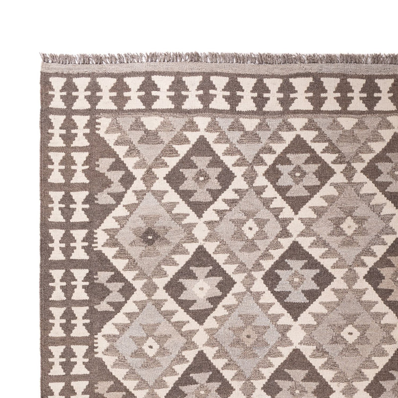 Dywan Kelim - Splash - 293 x 198 cm - jasnoszary