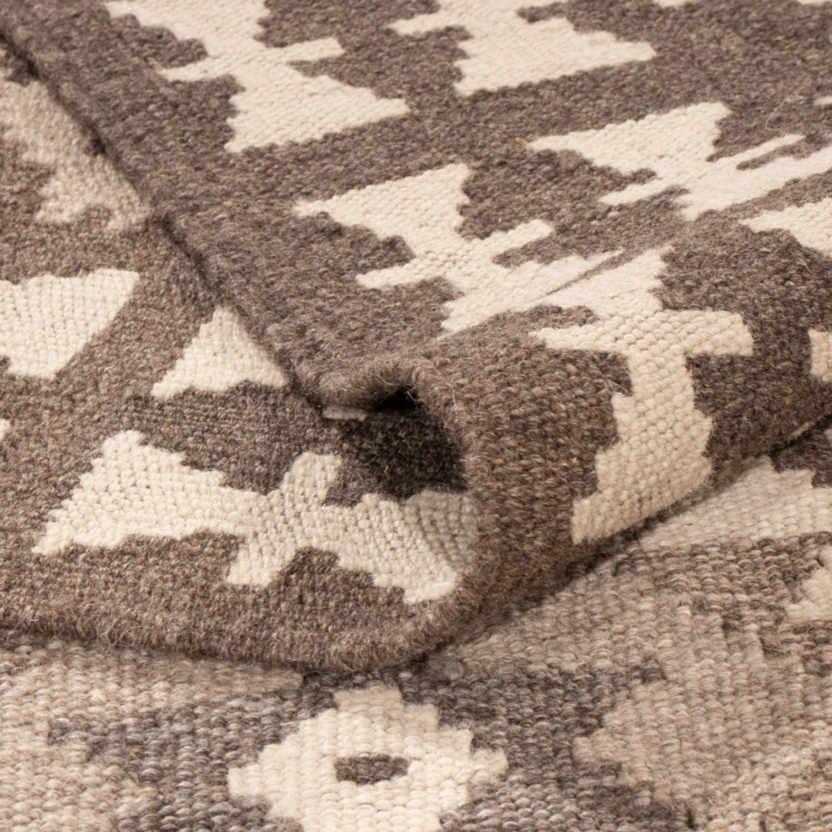 Dywan Kelim - Splash - 293 x 198 cm - jasnoszary