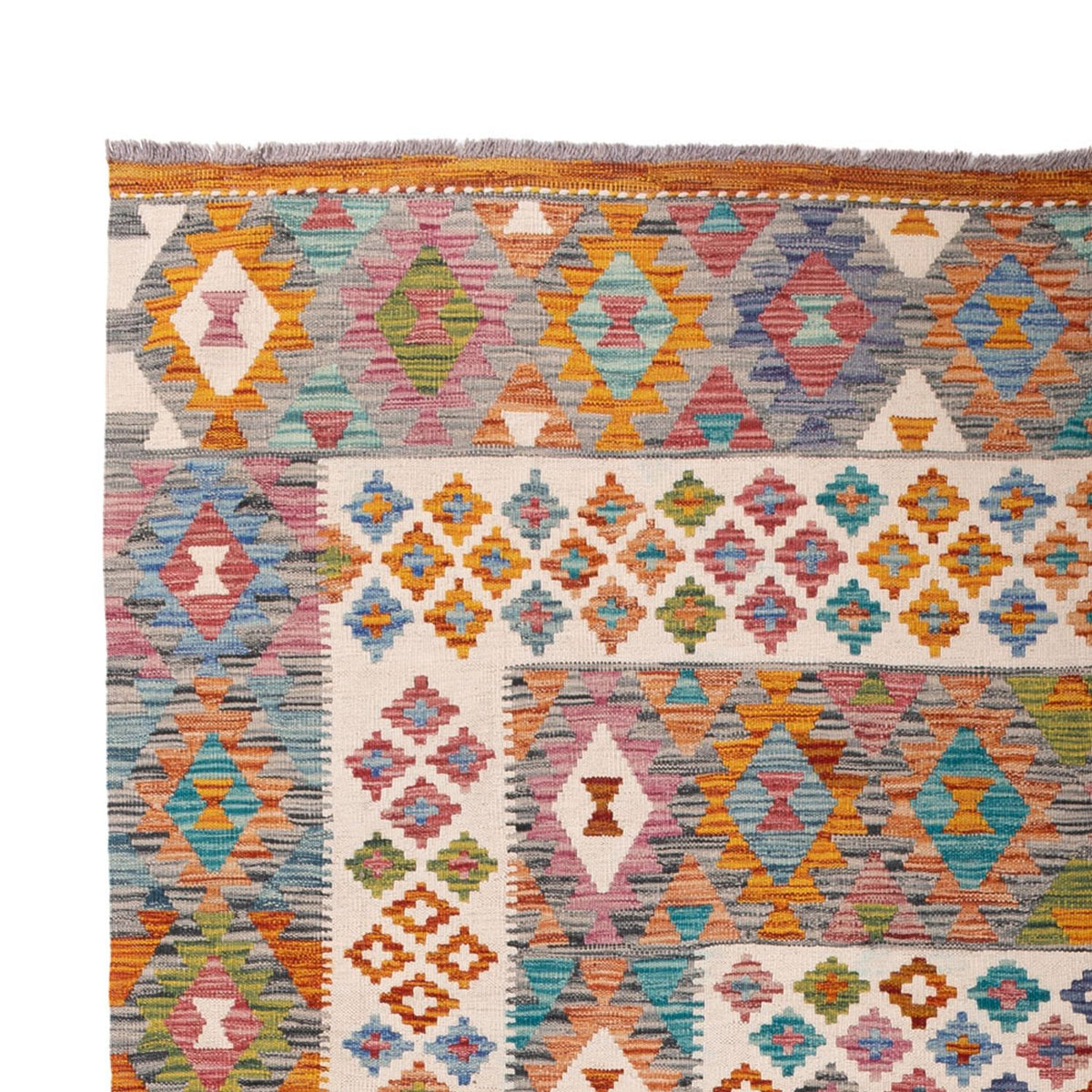 Dywan Kelim - Splash - 301 x 203 cm - wielokolorowy