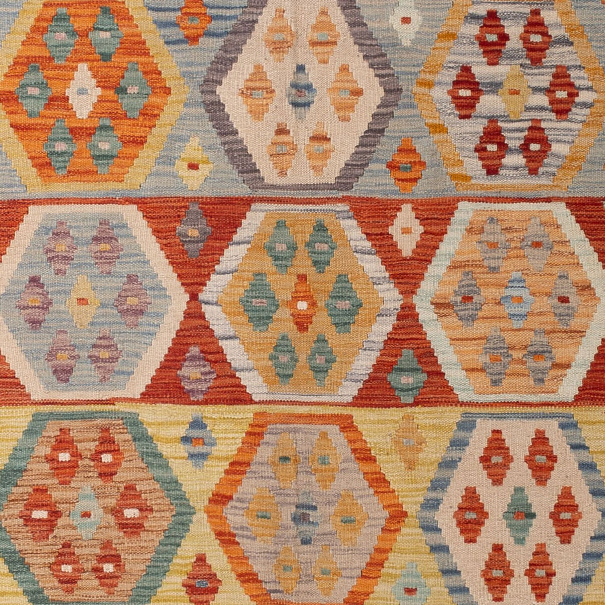 Dywan Kelim - Splash - 305 x 200 cm - wielokolorowy