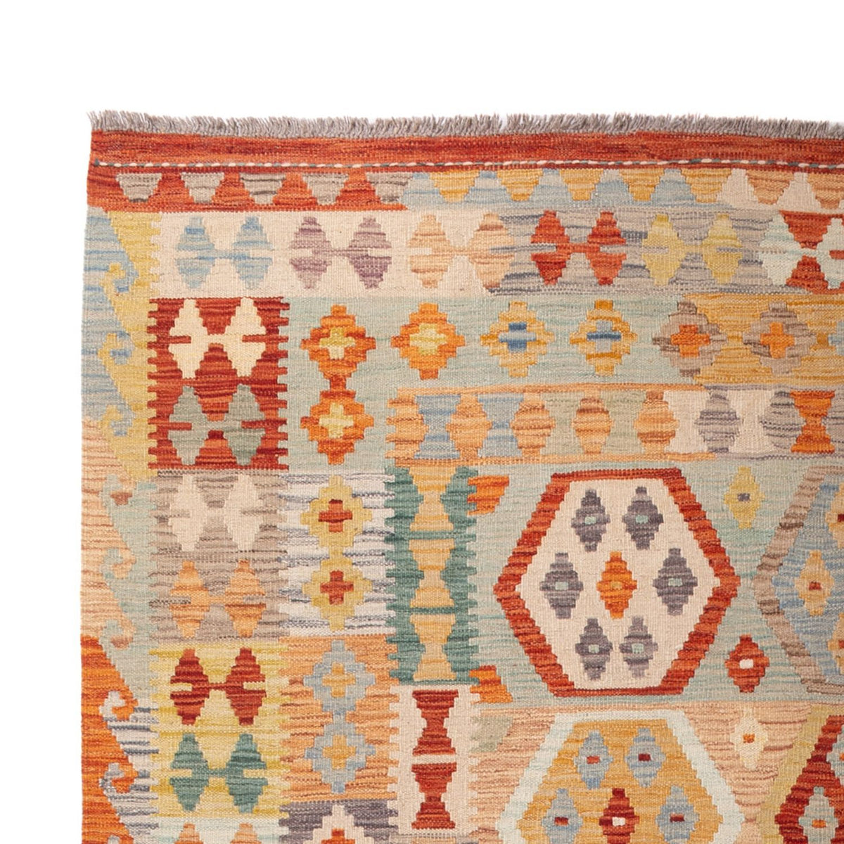 Dywan Kelim - Splash - 305 x 200 cm - wielokolorowy