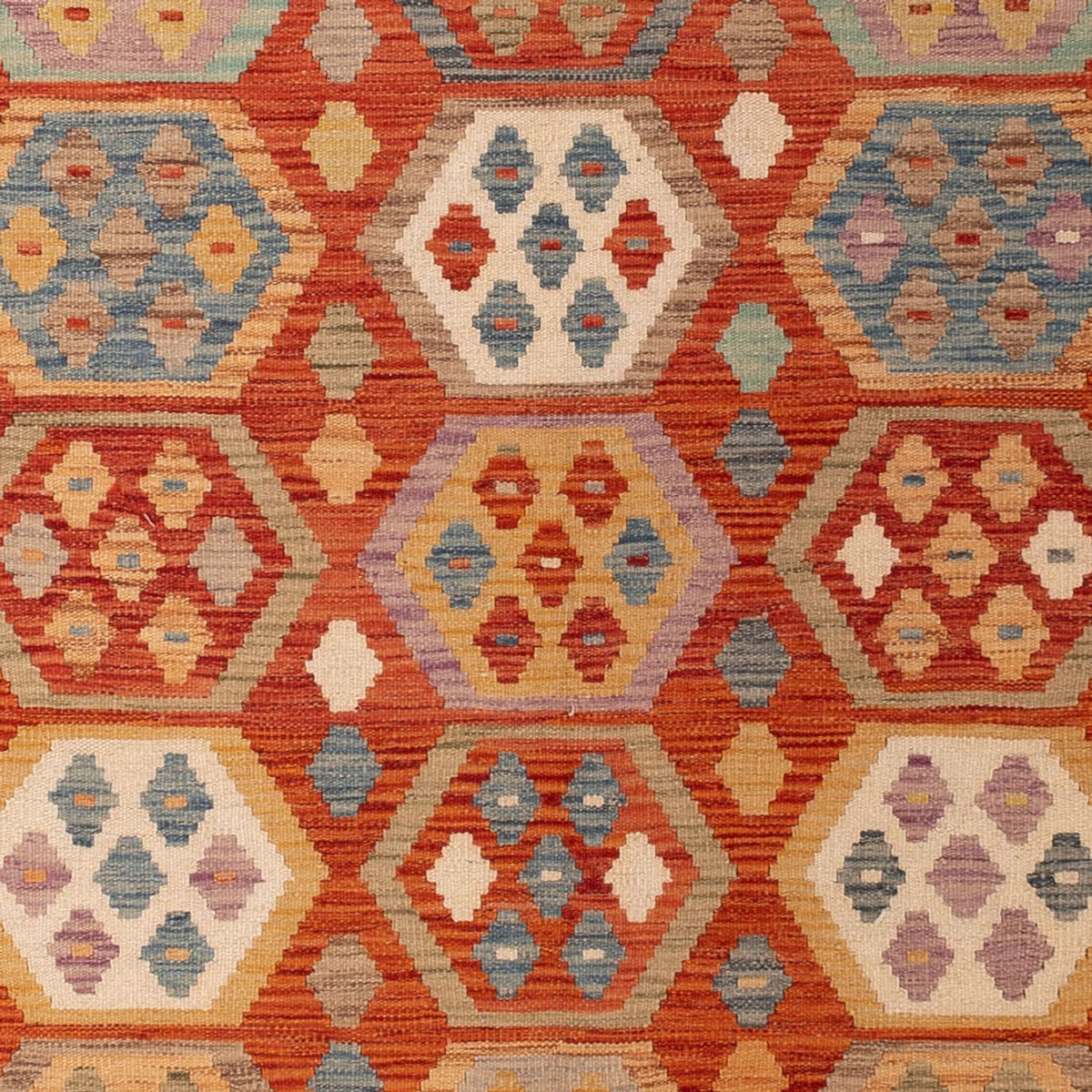 Dywan Kelim - Splash - 295 x 195 cm - wielokolorowy