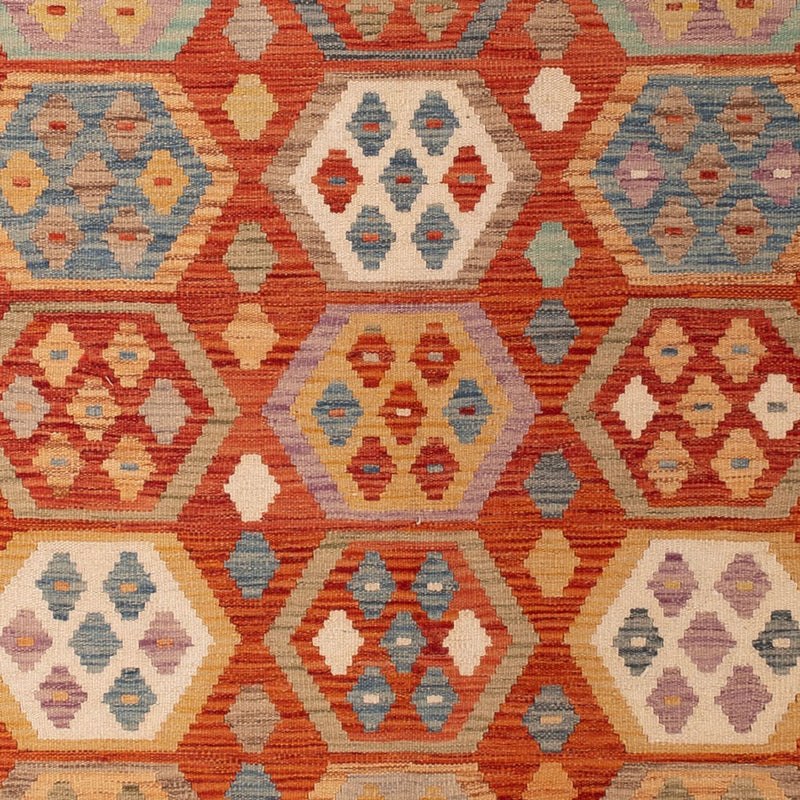 Dywan Kelim - Splash - 295 x 195 cm - wielokolorowy