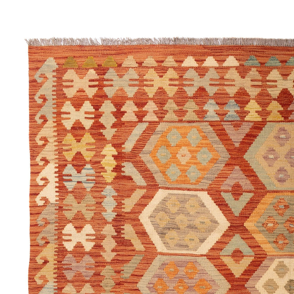 Dywan Kelim - Splash - 302 x 198 cm - wielokolorowy