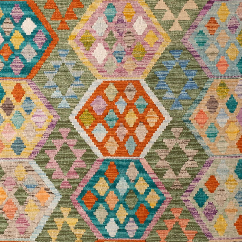 Dywan Kelim - Splash - 299 x 200 cm - wielokolorowy