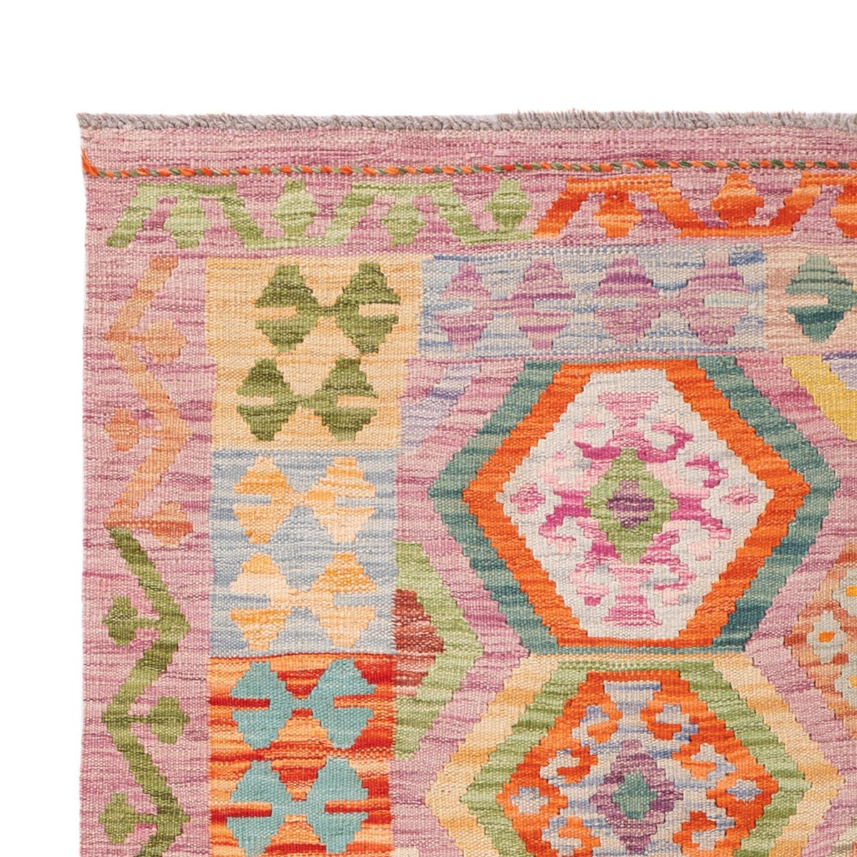 Dywan Kelim - Splash - 187 x 127 cm - wielokolorowy