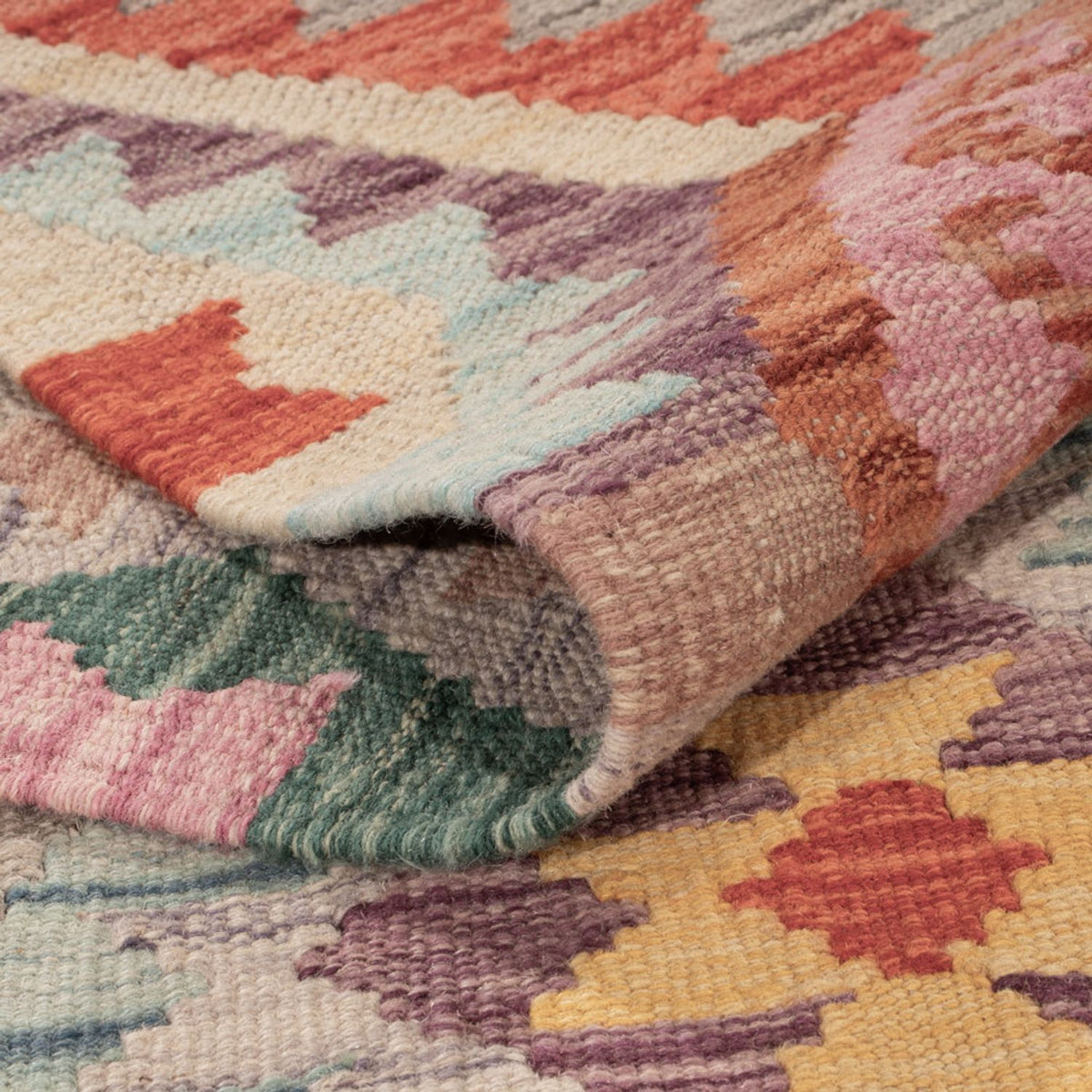 Dywan Kelim - Splash - 171 x 133 cm - wielokolorowy