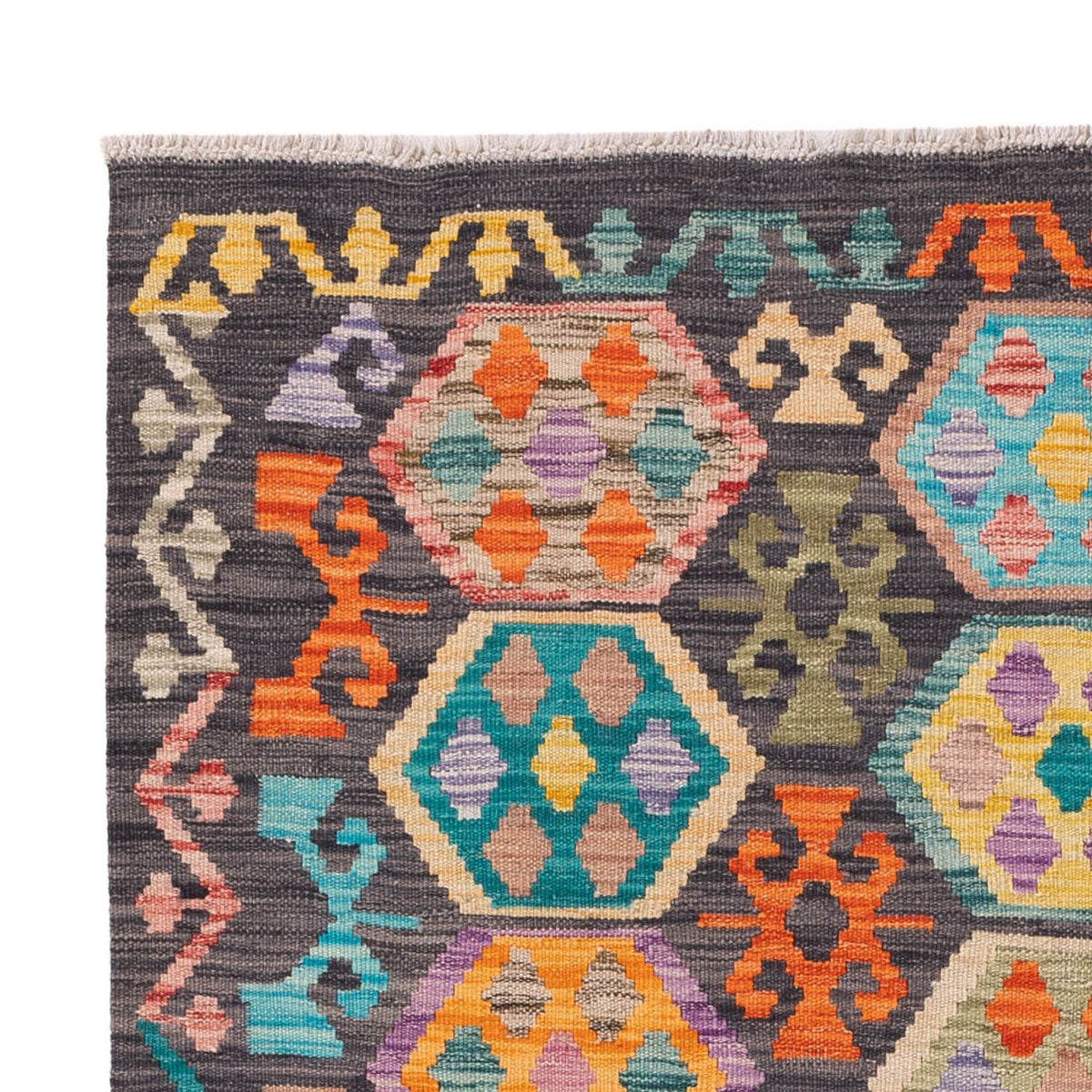 Dywan Kelim - Splash - 180 x 127 cm - wielokolorowy