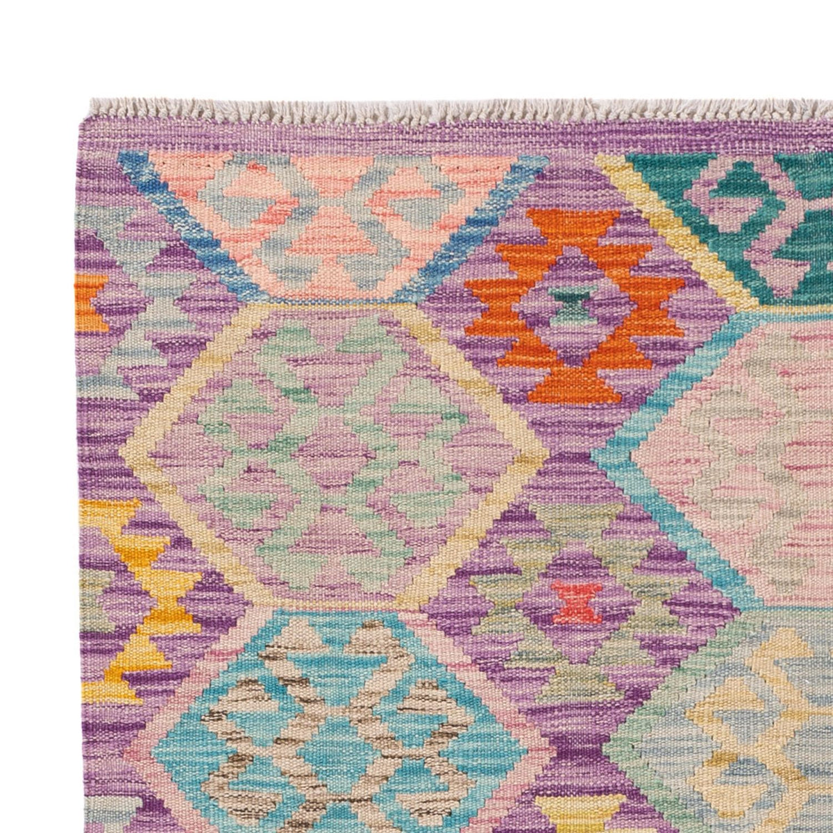 Dywan Kelim - Splash - 173 x 124 cm - wielokolorowy