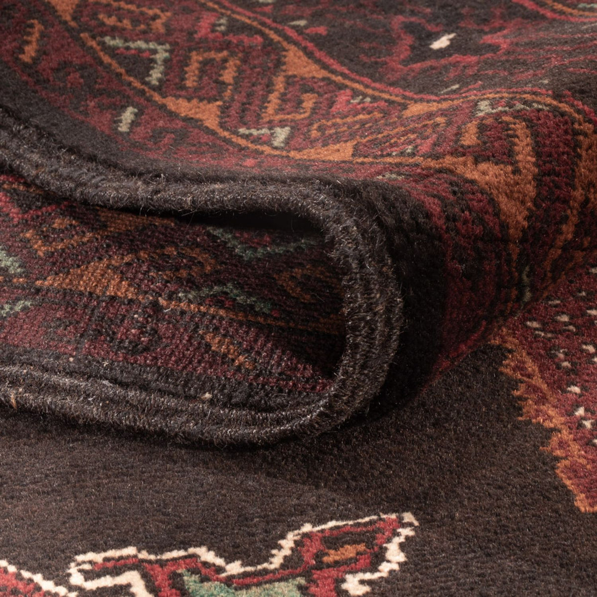 Dywan beludżycki - 181 x 126 cm - ciemna czerwień