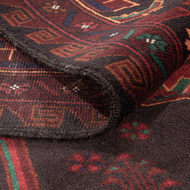 Dywan beludżycki - 207 x 127 cm - ciemna czerwień