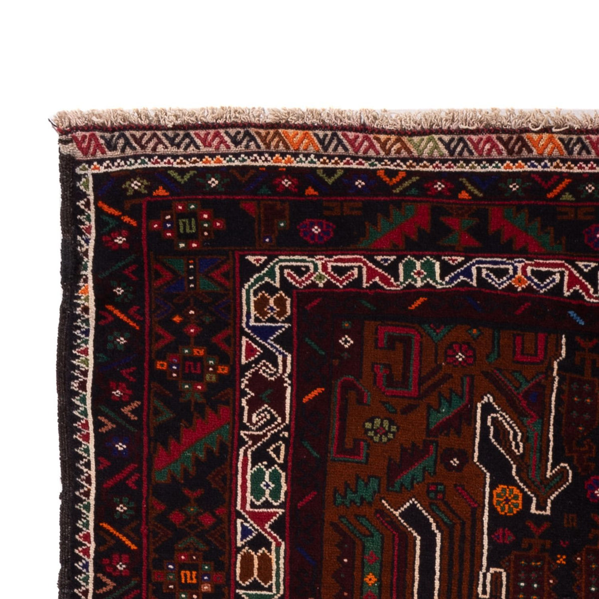 Biegacz Dywan beludżycki - 222 x 103 cm - ciemna czerwień