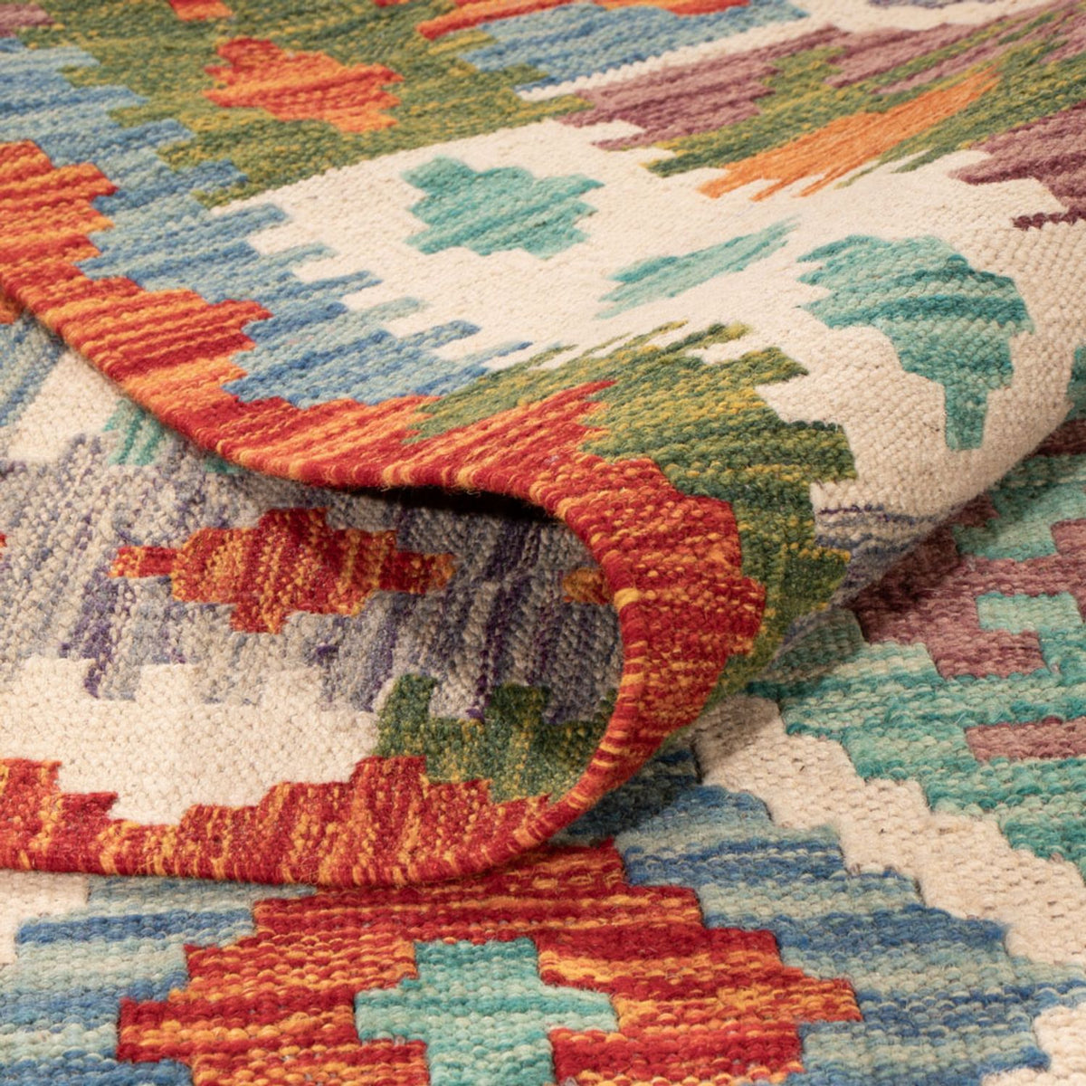 Dywan Kelim - Splash - 296 x 204 cm - wielokolorowy