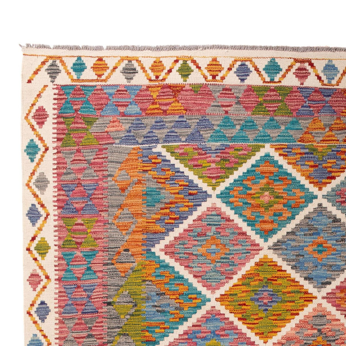 Dywan Kelim - Splash - 290 x 200 cm - wielokolorowy