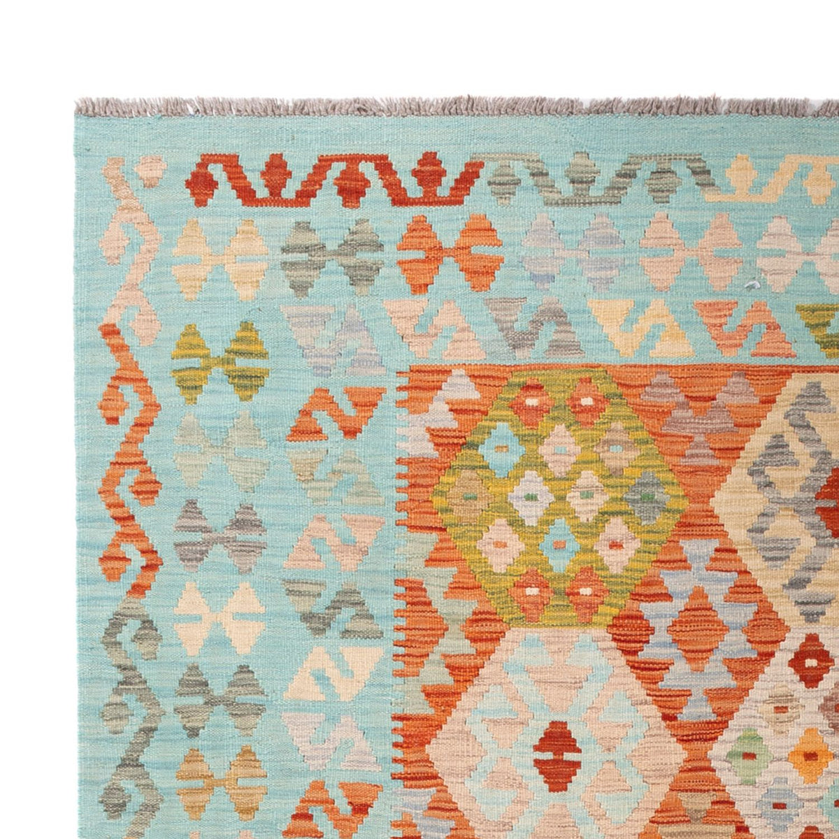 Dywan Kelim - Splash - 305 x 195 cm - wielokolorowy