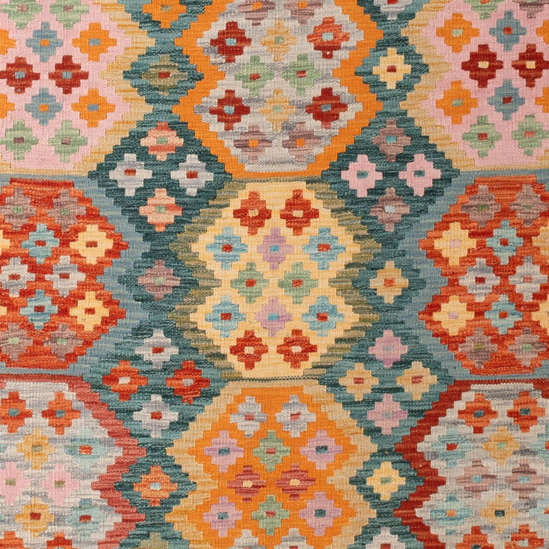 Dywan Kelim - Splash - 294 x 206 cm - wielokolorowy