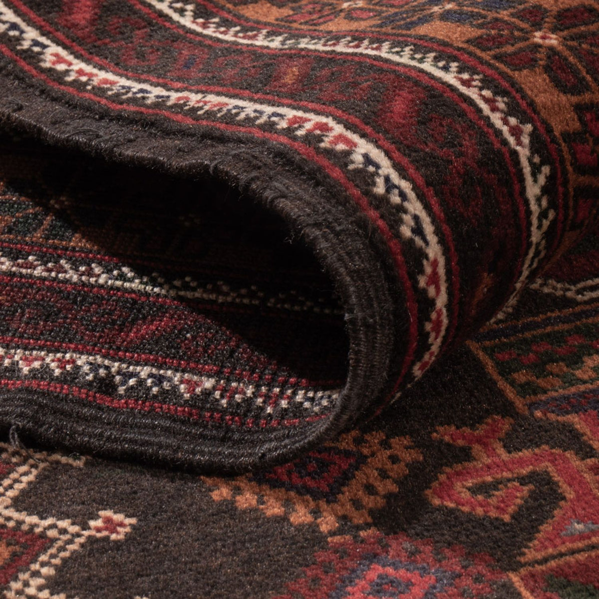 Dywan beludżycki - 188 x 112 cm - ciemna czerwień