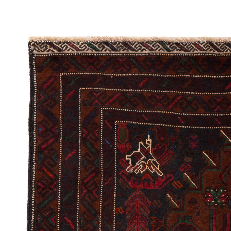 Dywan beludżycki - 195 x 120 cm - ciemna czerwień