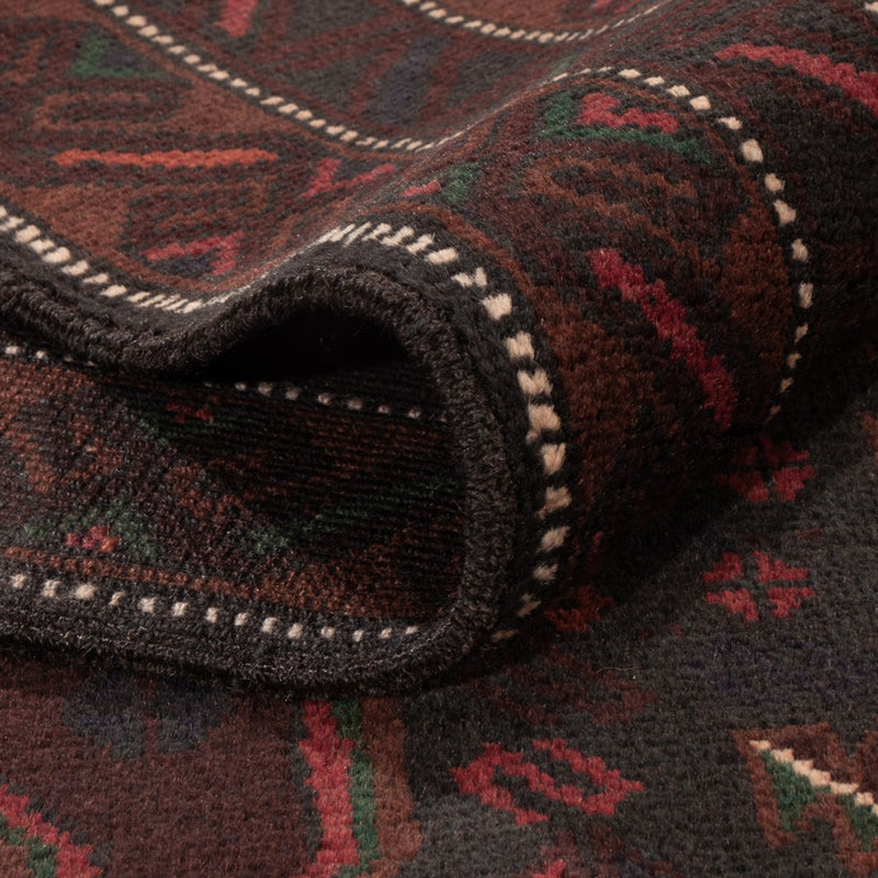 Dywan beludżycki - 195 x 120 cm - ciemna czerwień