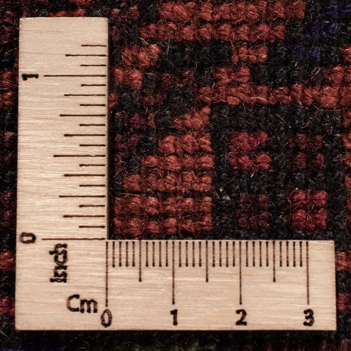 Dywan beludżycki - 193 x 130 cm - ciemna czerwień