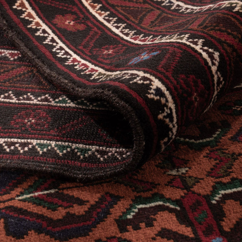 Dywan beludżycki - 192 x 127 cm - ciemna czerwień