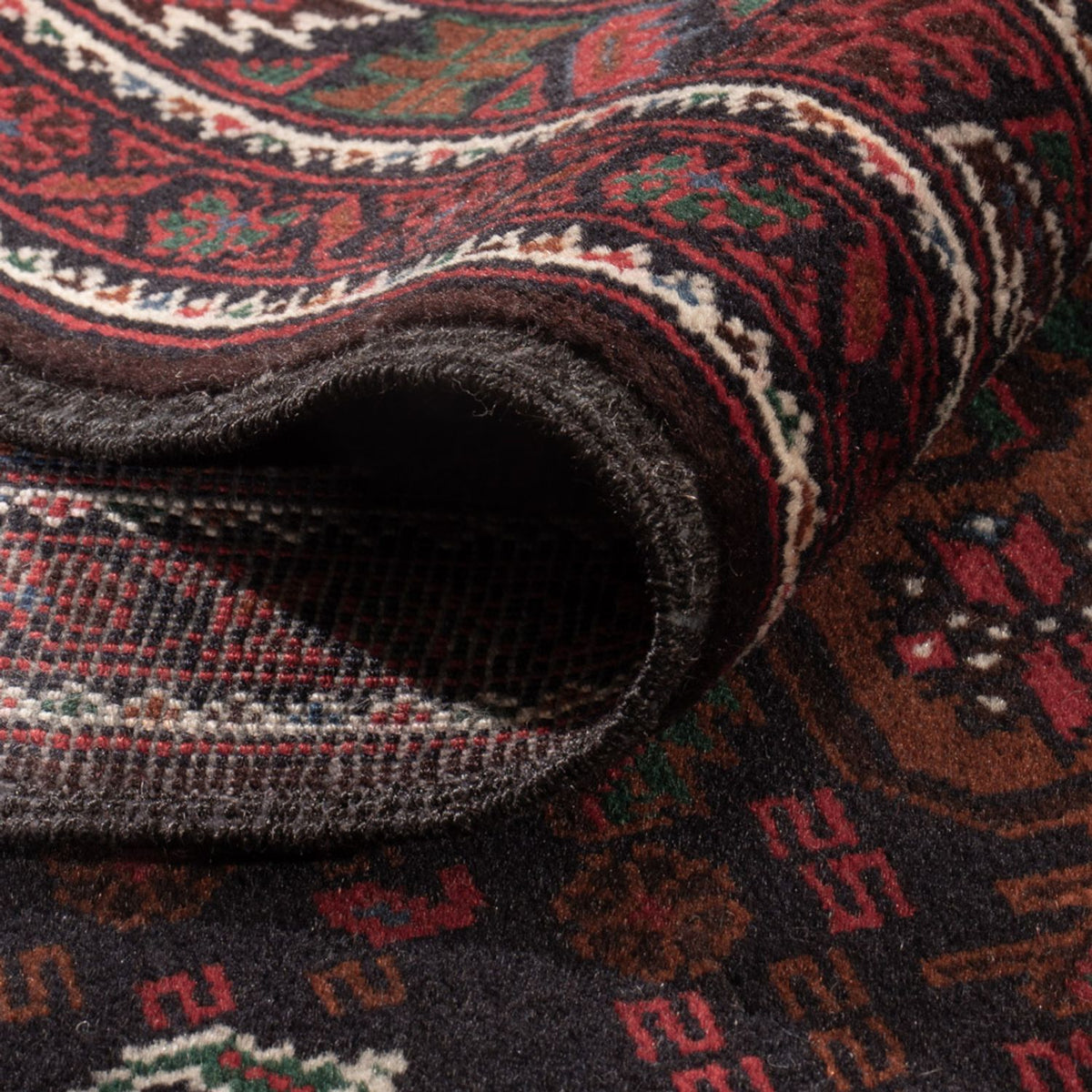 Dywan beludżycki - 202 x 119 cm - ciemna czerwień