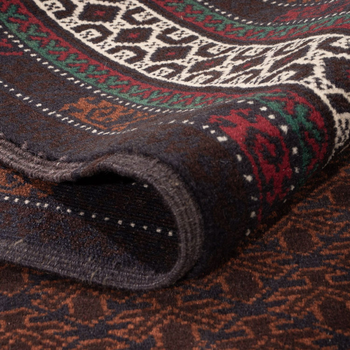 Dywan beludżycki - 185 x 119 cm - ciemna czerwień