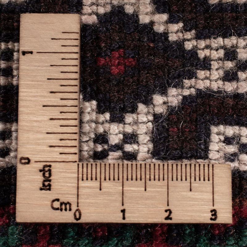 Dywan beludżycki - 185 x 119 cm - ciemna czerwień