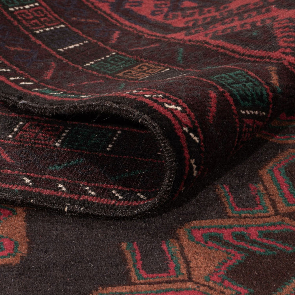 Biegacz Dywan beludżycki - 227 x 129 cm - ciemna czerwień