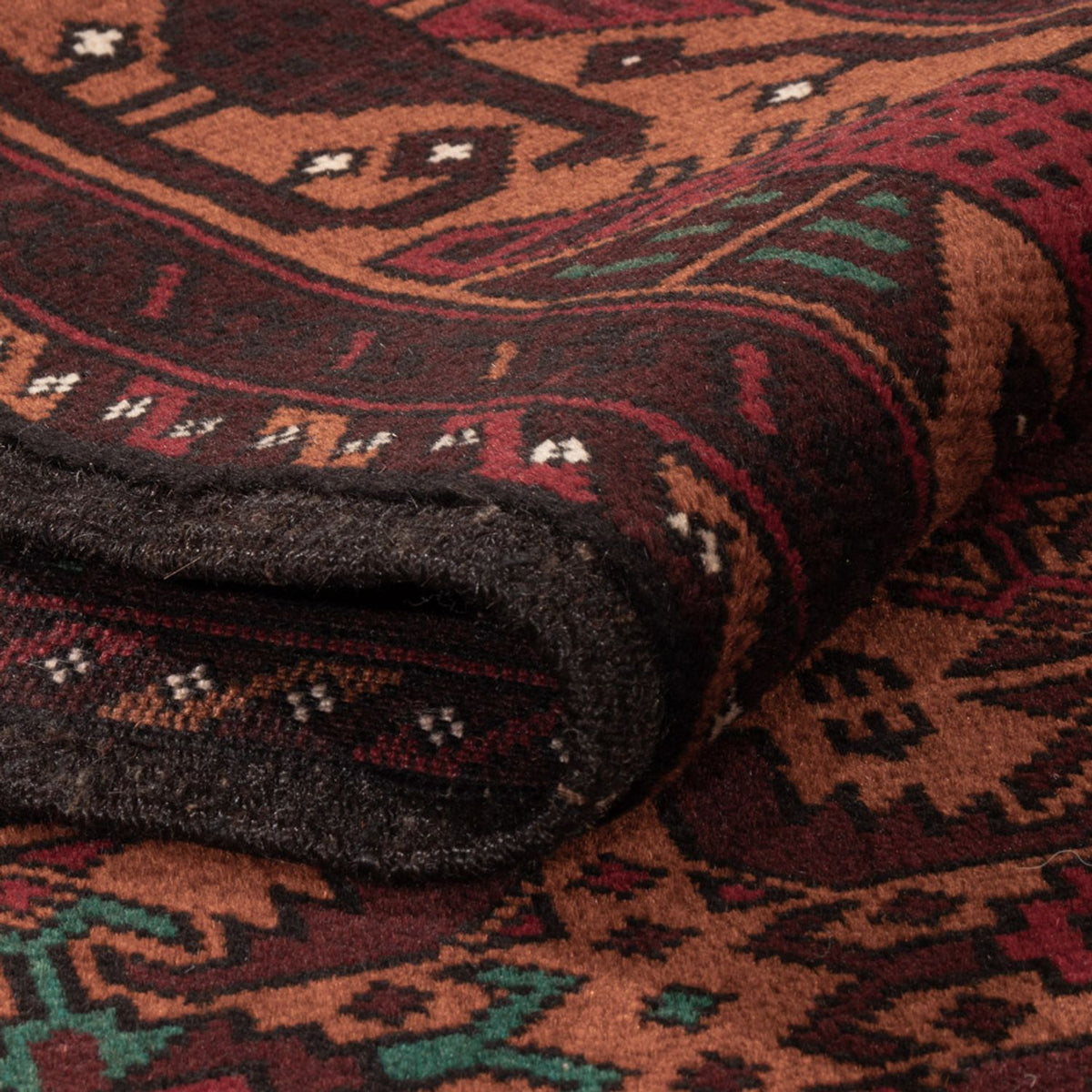 Dywan beludżycki - 190 x 126 cm - ciemna czerwień