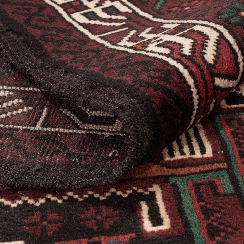 Dywan beludżycki - 198 x 123 cm - ciemna czerwień