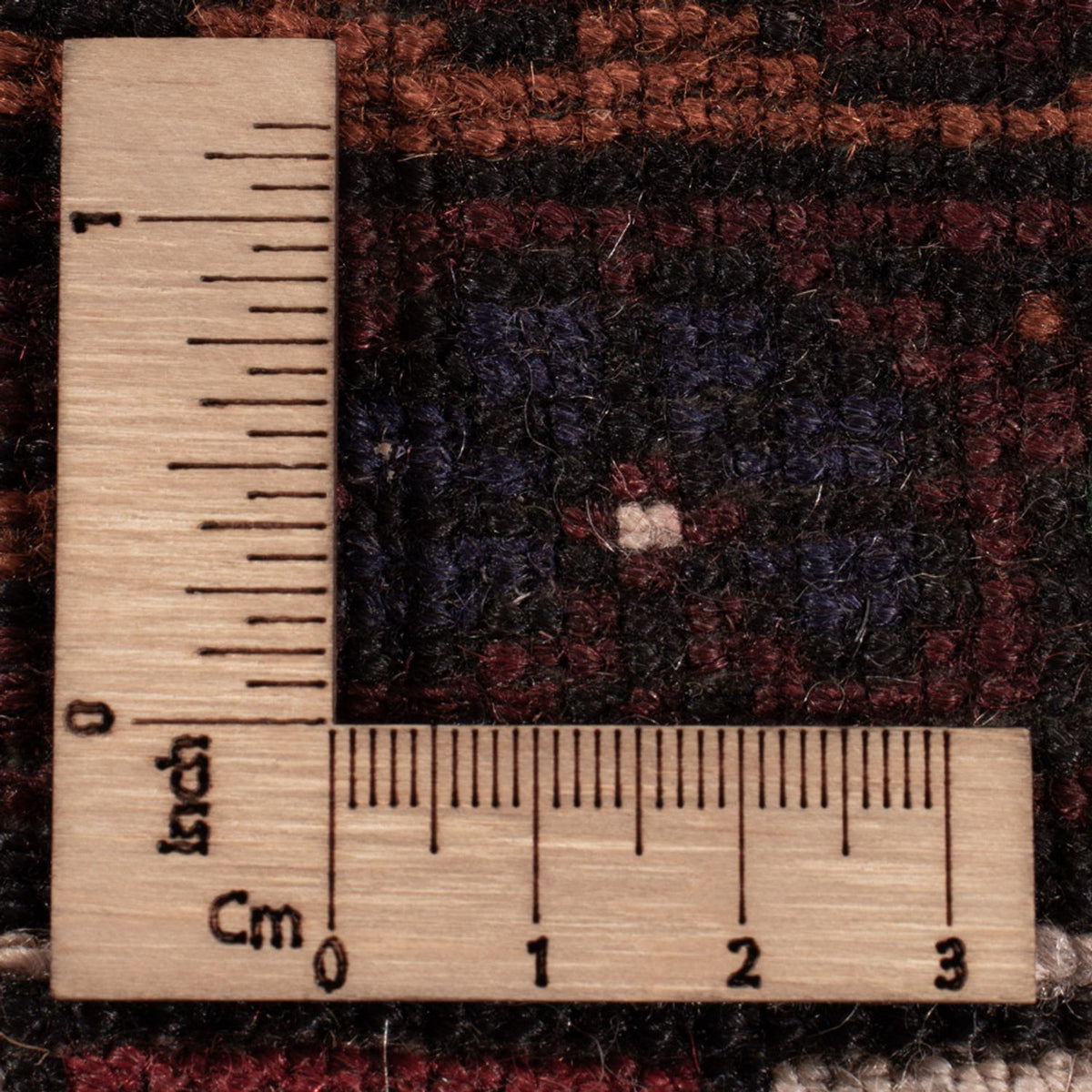 Dywan beludżycki - 198 x 123 cm - ciemna czerwień