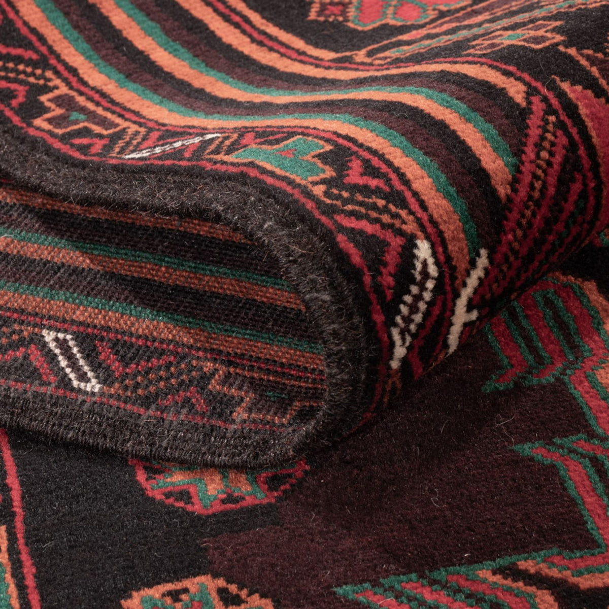 Dywan beludżycki - 206 x 117 cm - ciemna czerwień